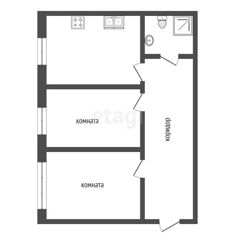 2-комнатная квартира: Нижняя Салда, Совхозная улица, 17 (36.6 м) - Фото 0