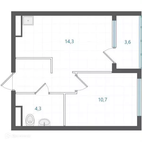 Продаётся 1-к квартира, 36.2 м - Фото 1