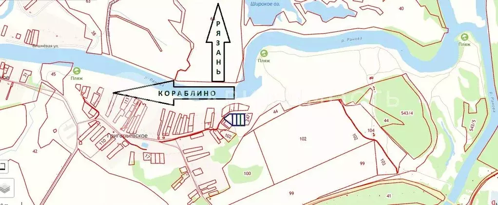 Участок в Рязанская область, Кораблинский муниципальный округ, ... - Фото 1