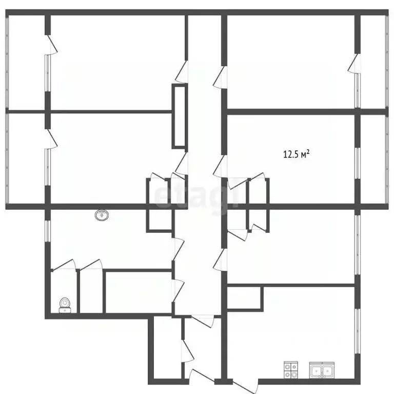 Комната Санкт-Петербург просп. Испытателей, 16 (12.0 м) - Фото 2