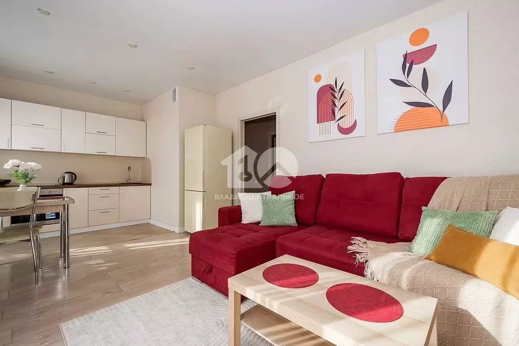 Студия Новосибирская область, Новосибирск ул. Ясный Берег, 13 (32.6 м) - Фото 1