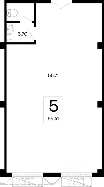 Офис в Крым, Симферополь ул. Крымская, 2 (59 м) - Фото 0