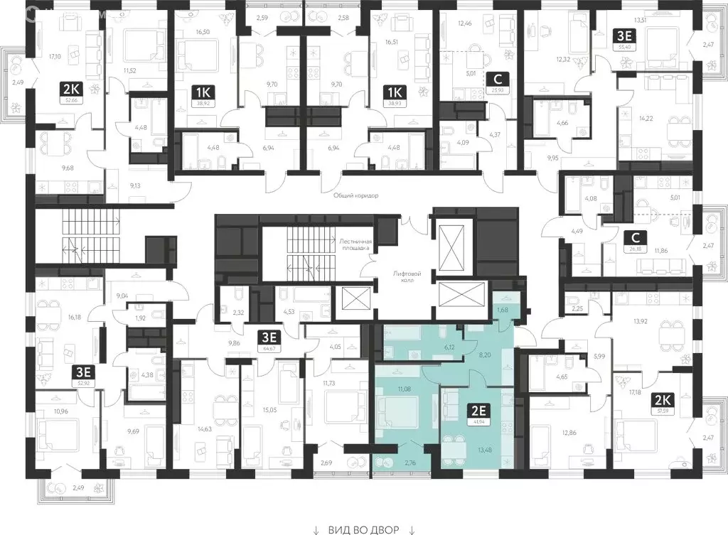 1-комнатная квартира: Екатеринбург, улица Академика Ландау, 41 (41.94 ... - Фото 2