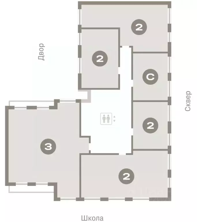 2-к кв. Свердловская область, Екатеринбург Академический мкр, 19-й ... - Фото 1