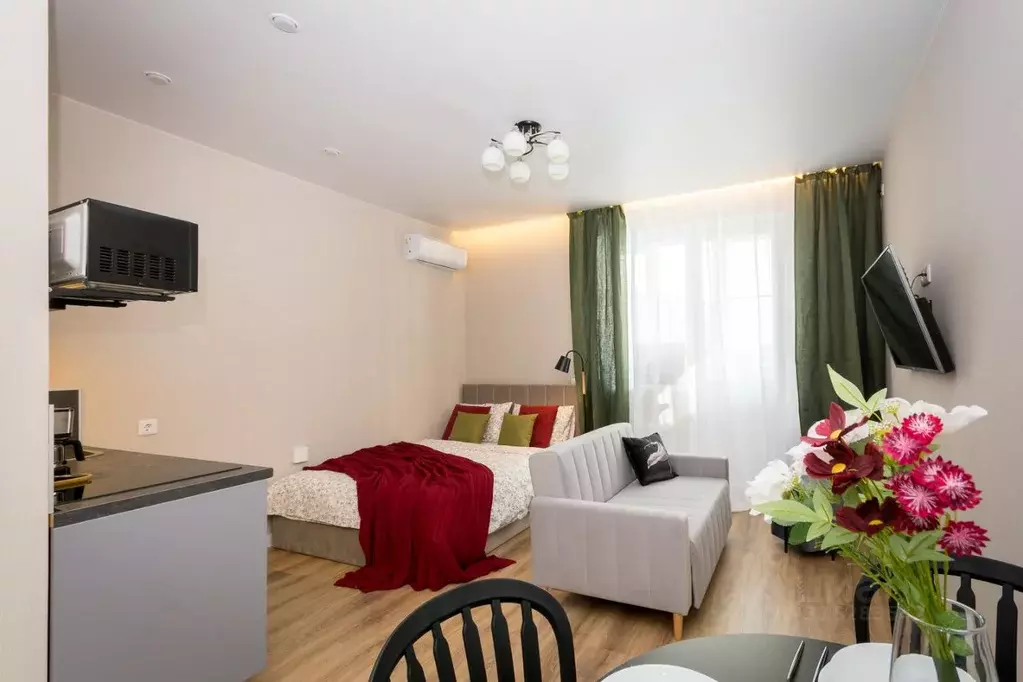 Студия Краснодарский край, Краснодар ул. Героя Пешкова, 14к2 (27.0 м) - Фото 0