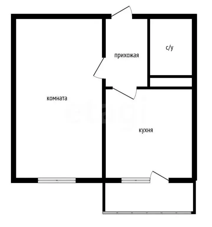 1-комнатная квартира: Краснодар, улица имени Валерия Гассия, 21 (37.9 ... - Фото 1