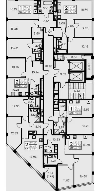 2-к кв. Санкт-Петербург ул. Челюскина, 10 (63.9 м) - Фото 1