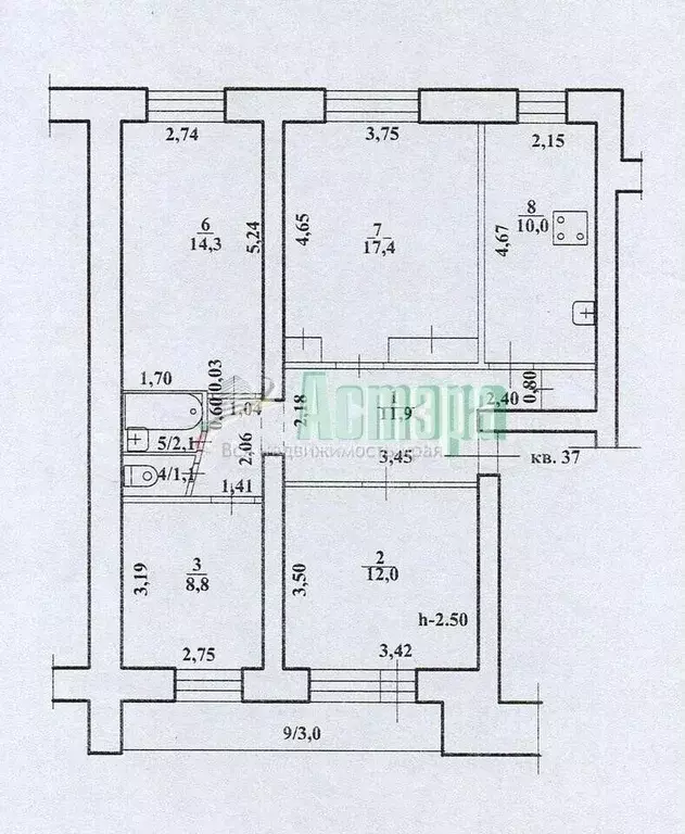 4-к кв. Забайкальский край, Чита ул. Журавлева, 68 (80.6 м) - Фото 1