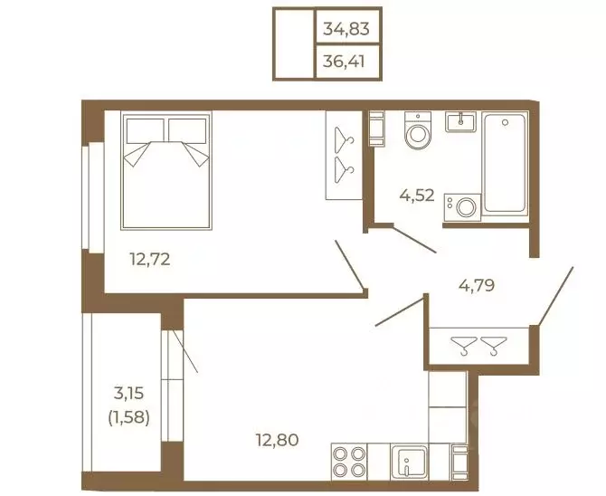 1-к кв. Ленинградская область, Сертолово Всеволожский район, Новая ... - Фото 1