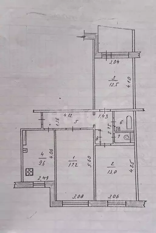 3-к кв. Татарстан, Казань ул. Четаева, 48 (65.5 м) - Фото 0