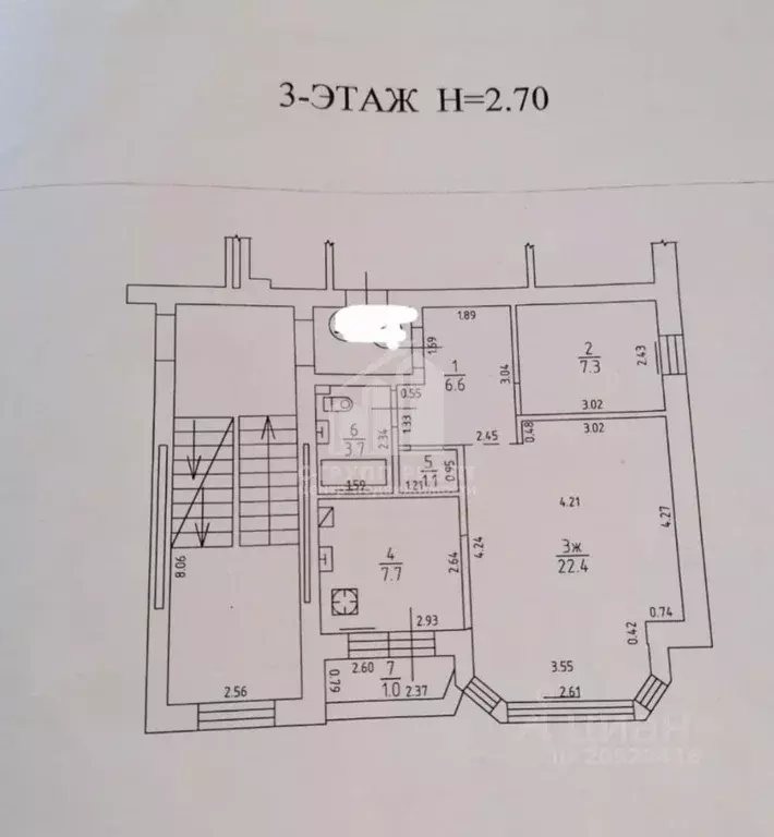 1-к кв. Калининградская область, Калининград ул. Свердлова, 29 (49.0 ... - Фото 2