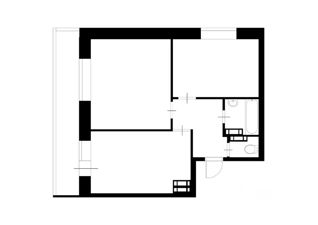 2-к кв. Татарстан, Казань ул. Ульянова-Ленина, 19 (60.0 м) - Фото 1