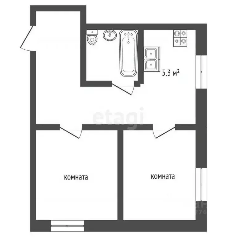 2-к кв. Московская область, Серпухов городской округ, пос. ... - Фото 2