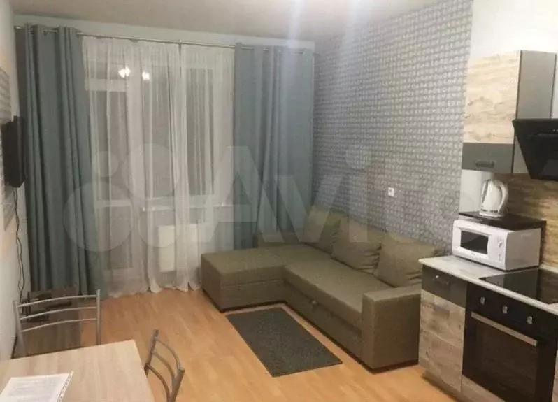 1-к. квартира, 39 м, 6/8 эт. - Фото 1