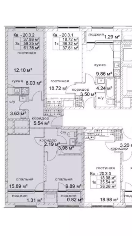 2-к кв. Московская область, Люберцы Красноармейская ул., 19 (61.0 м) - Фото 1