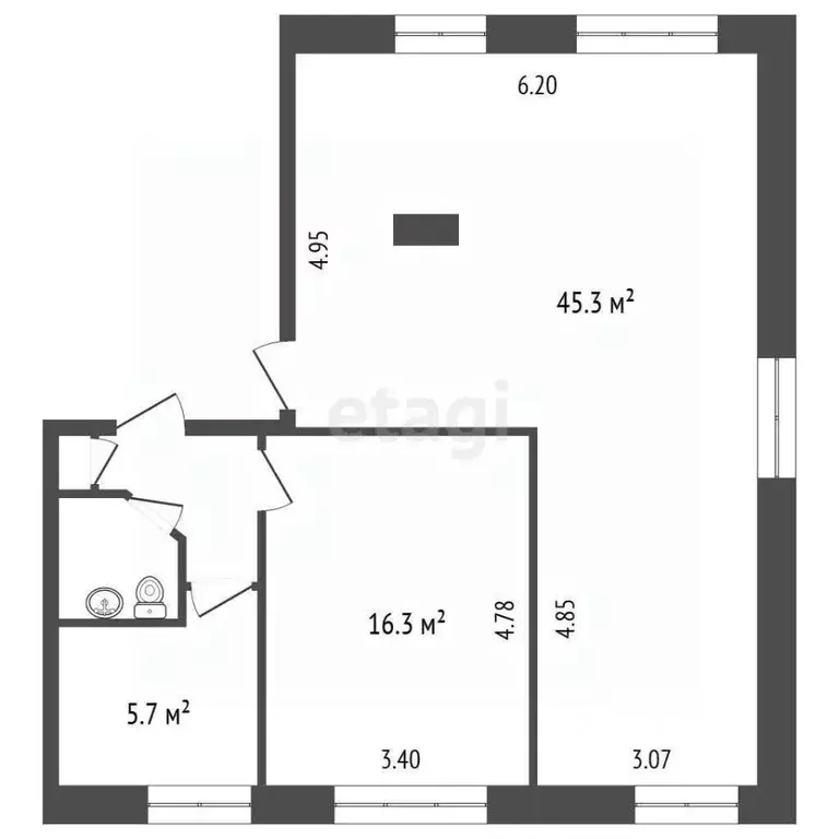 Помещение свободного назначения в Ханты-Мансийский АО, Сургут ул. ... - Фото 2