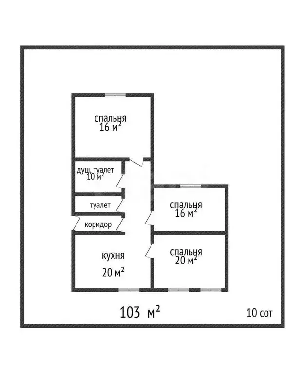 Дом в Белгород, 4-й Новый переулок (103 м) - Фото 1