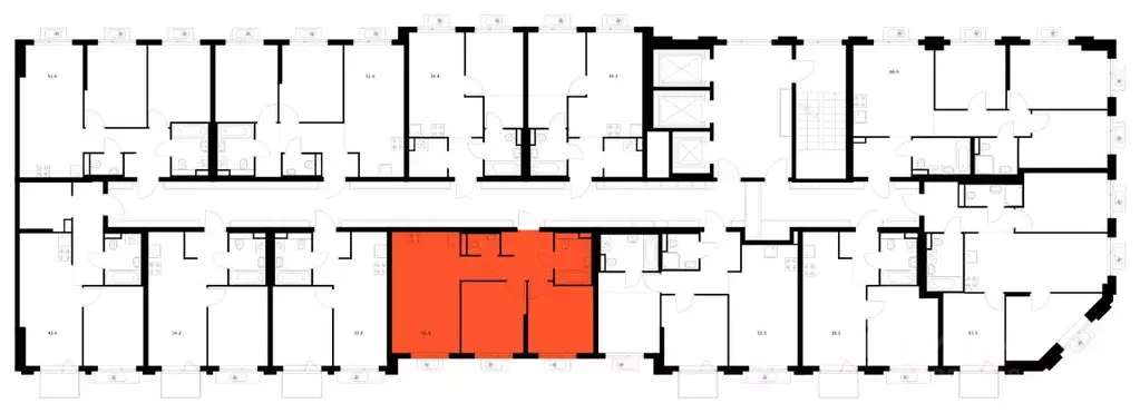 2-к кв. Московская область, Котельники  (50.3 м) - Фото 2