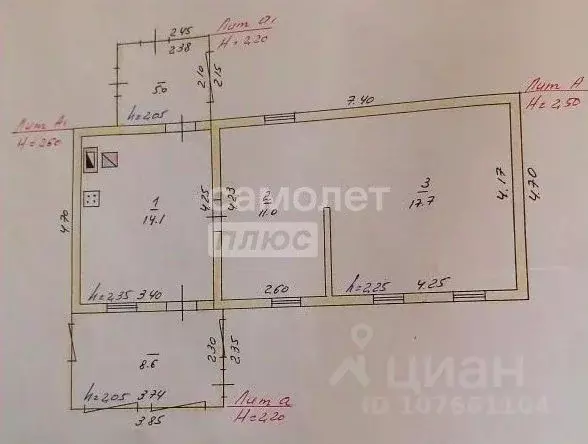 Дом в Липецкая область, Усманский муниципальный округ, д. Красный ... - Фото 2