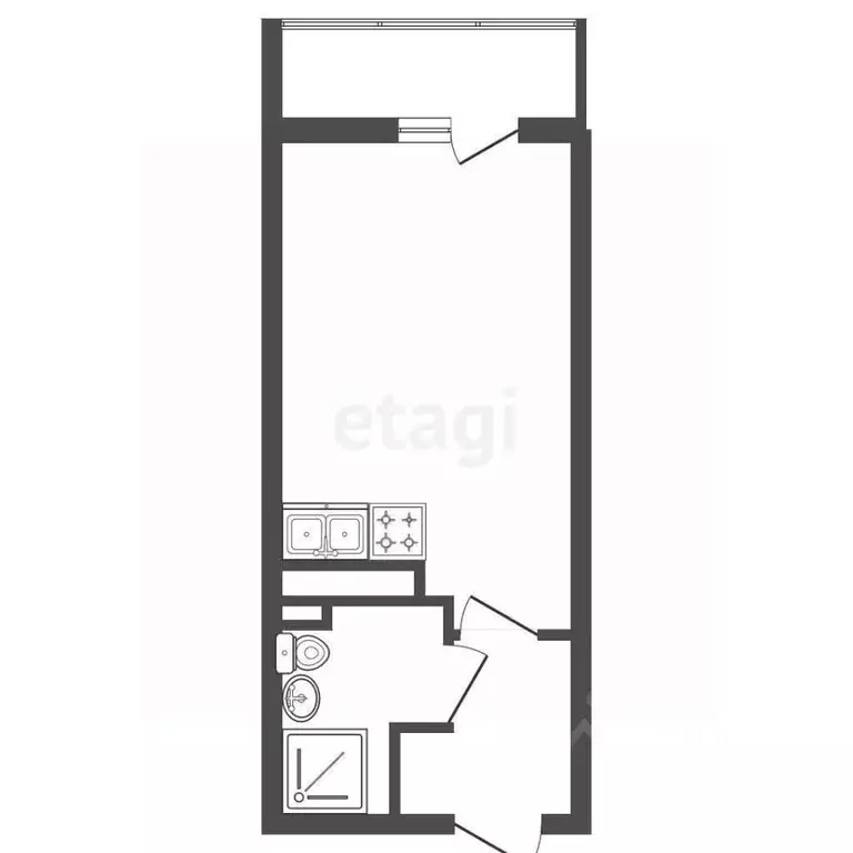 Студия Санкт-Петербург Парашютная ул., 77к1 (25.19 м) - Фото 0