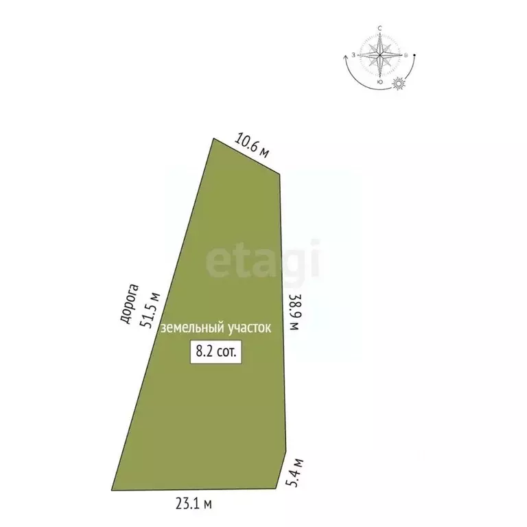 Участок в Саха (Якутия), Якутск  (8.2 сот.) - Фото 1