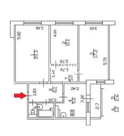 3-комнатная квартира: Санкт-Петербург, Пулковское шоссе, 13к4 (72.5 м) - Фото 2