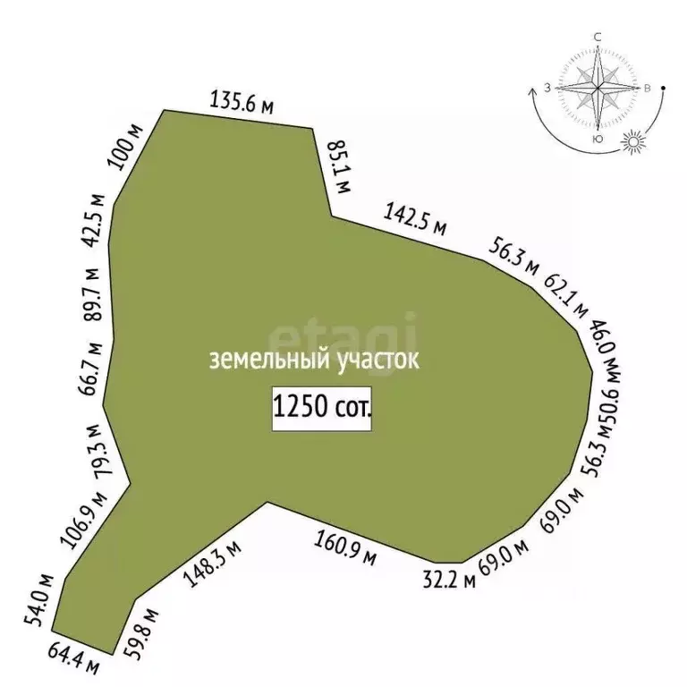 Участок в Свердловская область, Ревда  (1250.0 сот.) - Фото 1