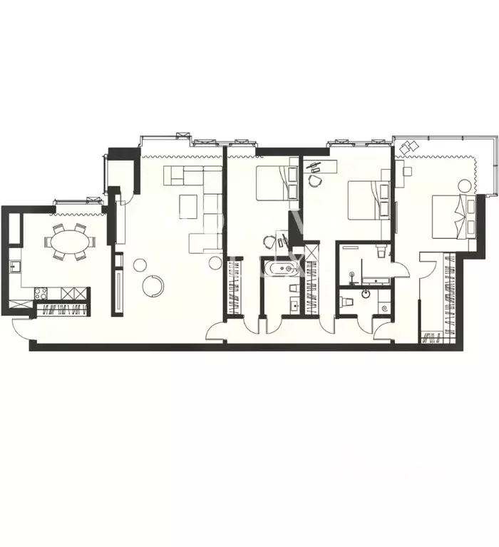 4-к кв. Москва 2-я Звенигородская ул., 11 (165.0 м) - Фото 2