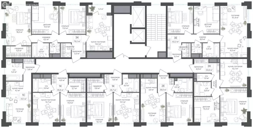 2-комнатная квартира: Москва, САО, Головинский район, жилой комплекс ... - Фото 1