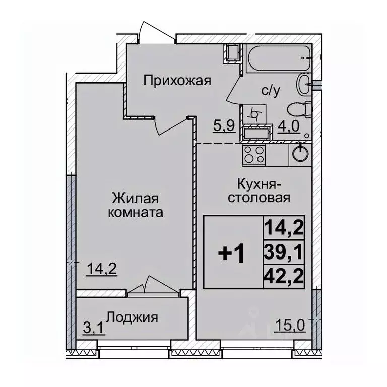 1-к кв. Нижегородская область, Нижний Новгород Горизонты Нижнего жилой ... - Фото 0