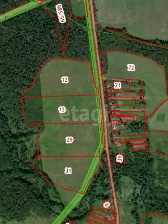 Участок в Калужская область, Юхновский район, Емельяновка с/пос, д. ... - Фото 1