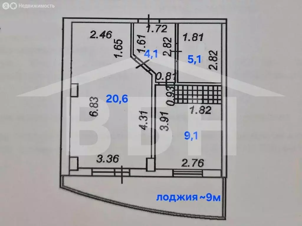 1-комнатная квартира: Воронеж, бульвар Победы, 42 (38.9 м) - Фото 1