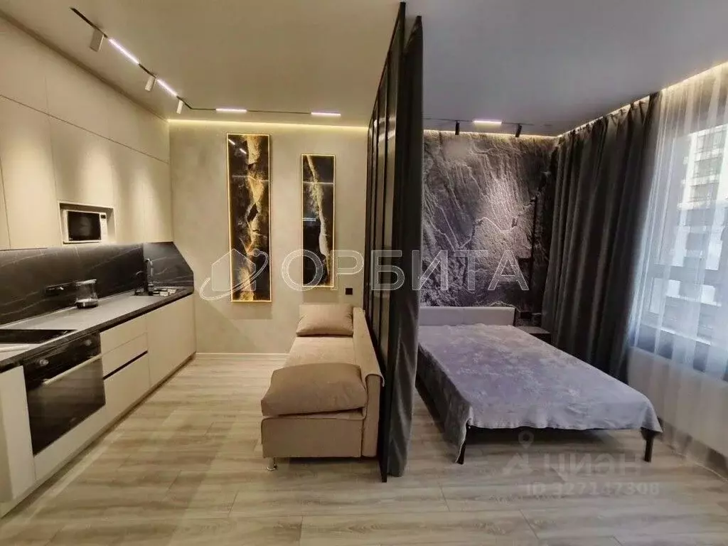 Студия Тюменская область, Тюмень ул. Евгения Войнова, 7 (36.2 м) - Фото 1