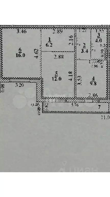 2-к кв. Липецкая область, Липецк ул. Дмитрия Фурсова, 6 (55.0 м) - Фото 1