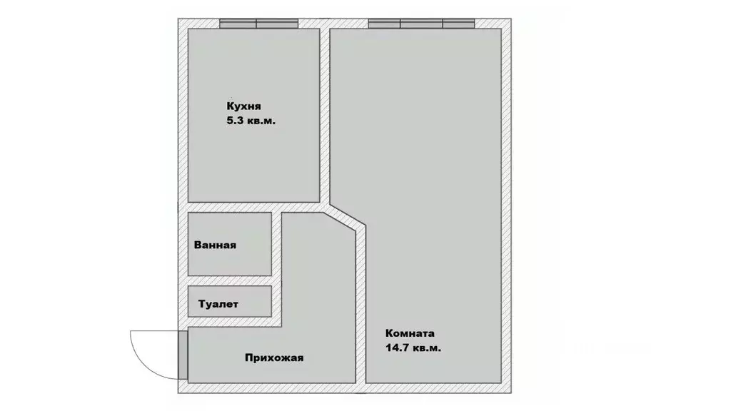 1-к кв. Санкт-Петербург, Санкт-Петербург, Пушкин Красносельское ш., 57 ... - Фото 1