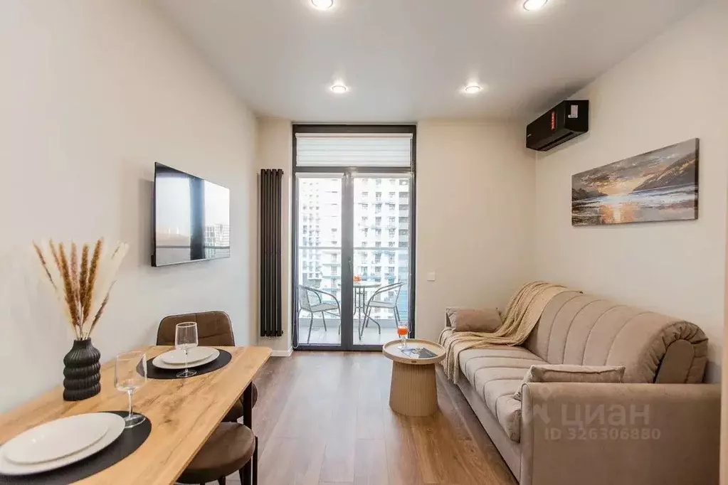 Студия Краснодарский край, Сочи Бытха мкр, ул. Ясногорская, 16/2к10 ... - Фото 0