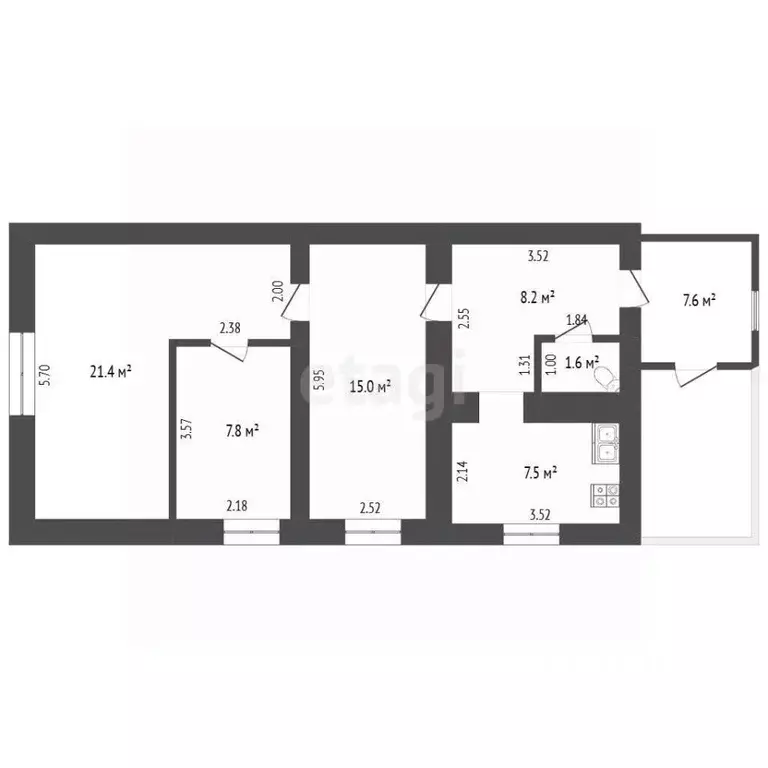 Дом в Самарская область, Красный Яр с/пос, с. Красный Яр ул. ... - Фото 2