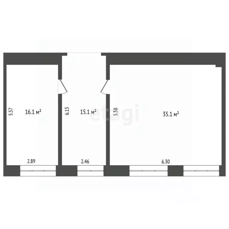 Офис в Тюменская область, Тюмень ул. Пермякова, 1 (66 м) - Фото 2