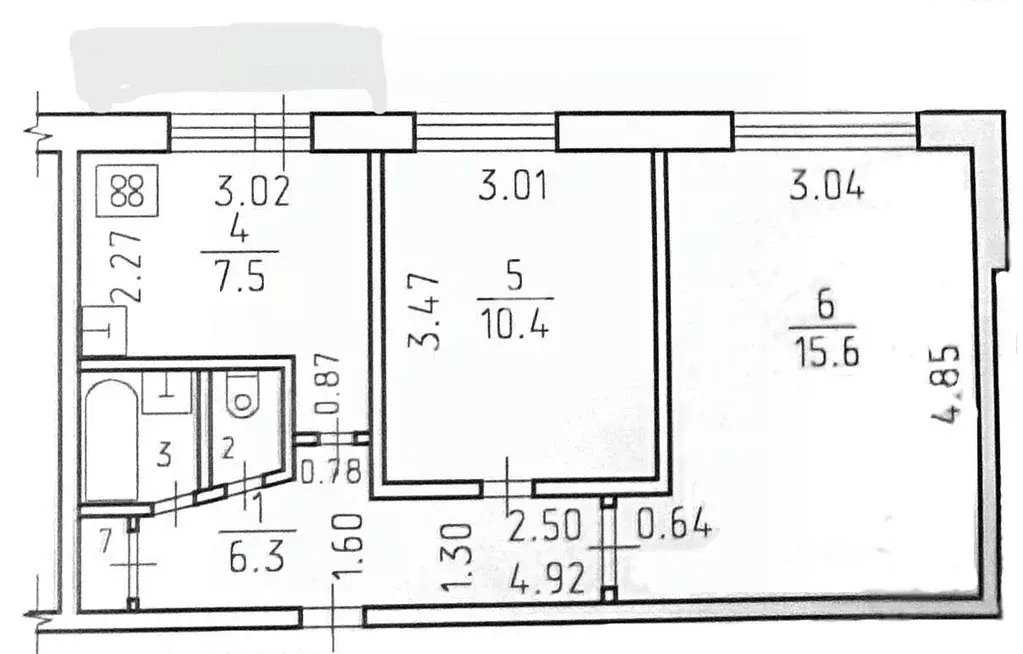 2-к кв. Удмуртия, Ижевск ул. Имени Барышникова, 9 (43.1 м) - Фото 1