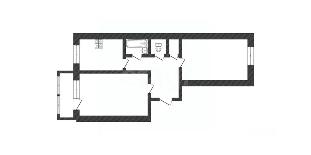 2-к кв. Смоленская область, Ярцево Автозаводская ул., 41 (43.1 м) - Фото 1