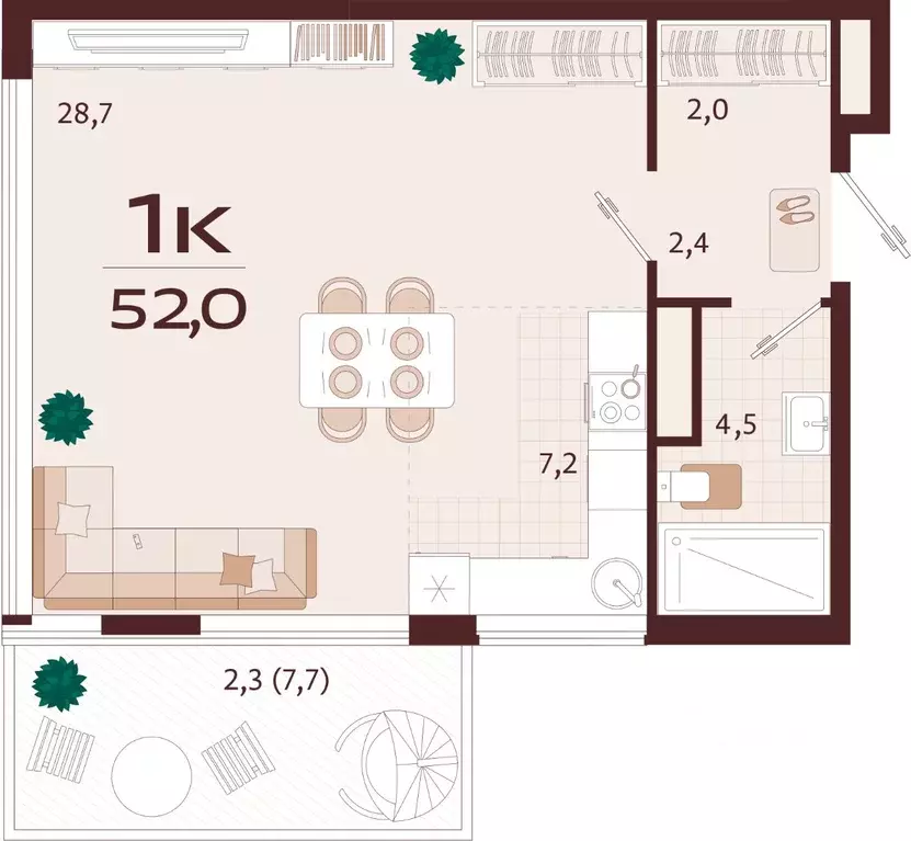 1-к кв. Крым, Ялта ул. Спендиарова, 5 (52.5 м) - Фото 1