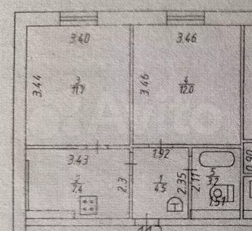 2-к. квартира, 38,8 м, 9/9 эт. - Фото 0