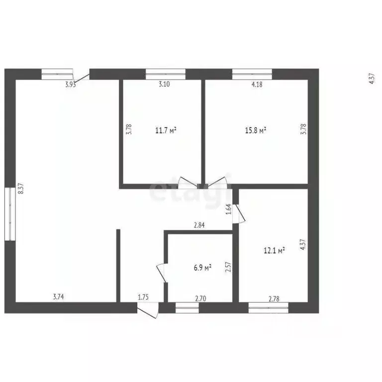 Дом в Тюменская область, с. Нижняя Тавда ул. Школа-Интернат (96 м) - Фото 2