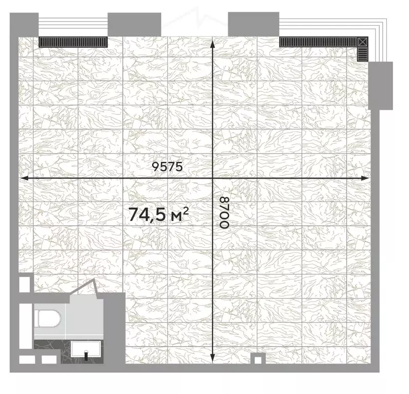 Торговая площадь в Москва Зорге 9 жилой комплекс, 9Ак6 (75 м) - Фото 2