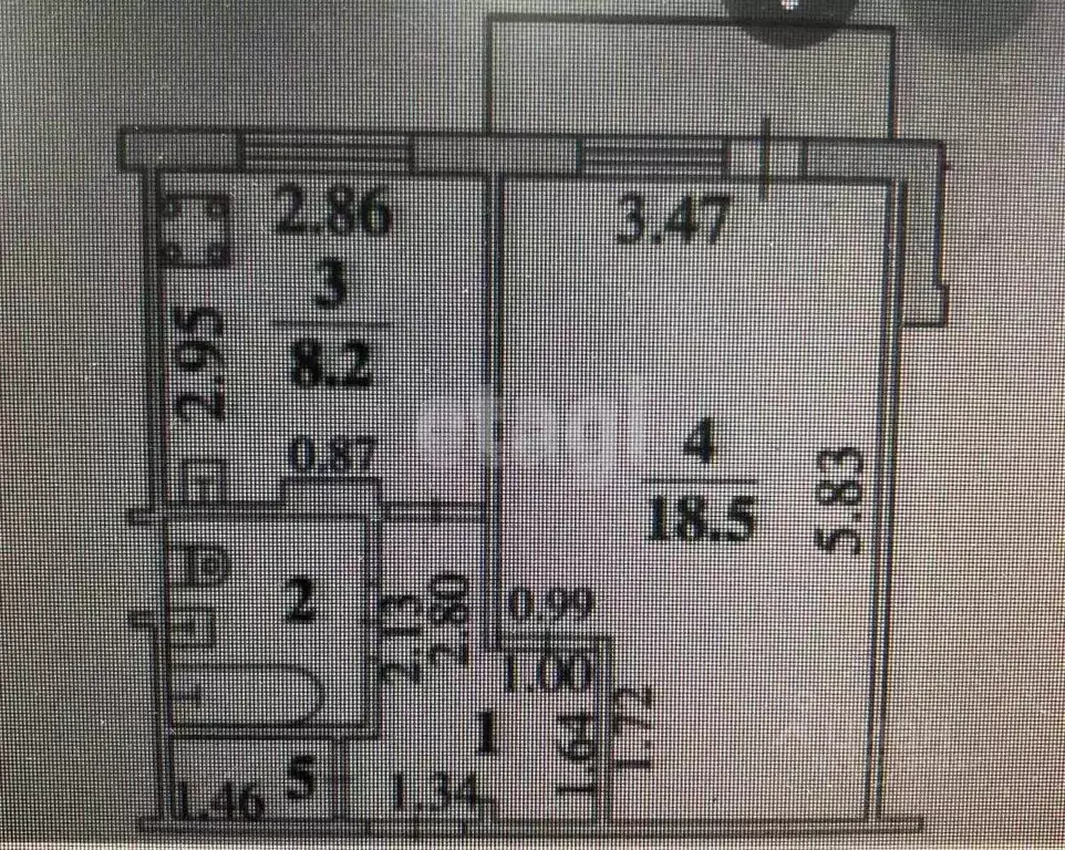 1-к кв. Липецкая область, Липецк ул. Катукова, 10 (36.6 м) - Фото 2
