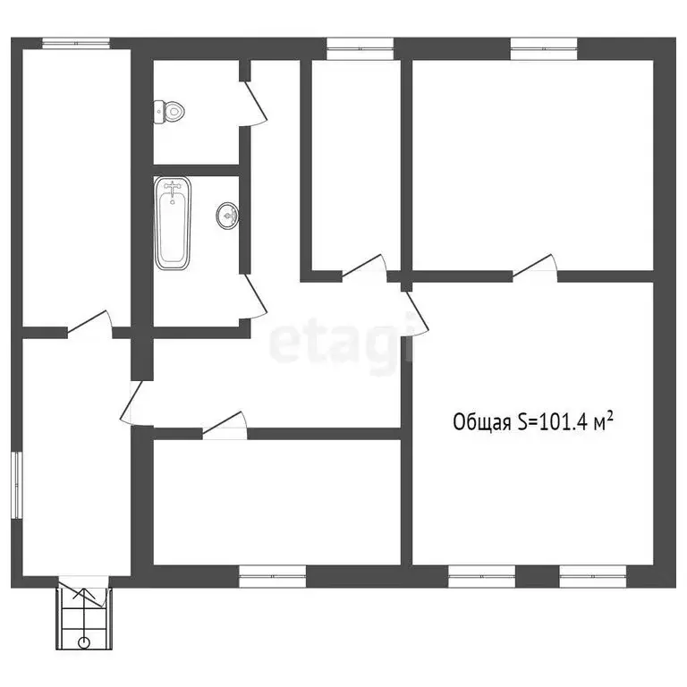 Дом в Прокопьевск, Воронежская улица (101.4 м) - Фото 0