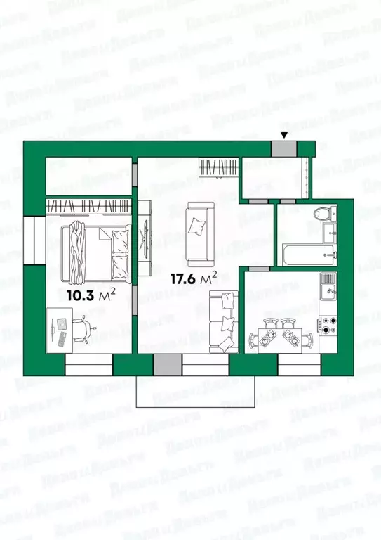 2-к кв. Кировская область, Киров ул. Воровского, 7 (41.9 м) - Фото 2