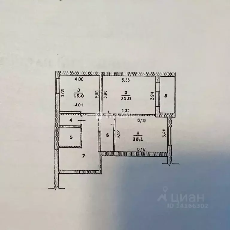 2-к кв. Белгородская область, Белгород Славянская ул., 15 (79.0 м) - Фото 2