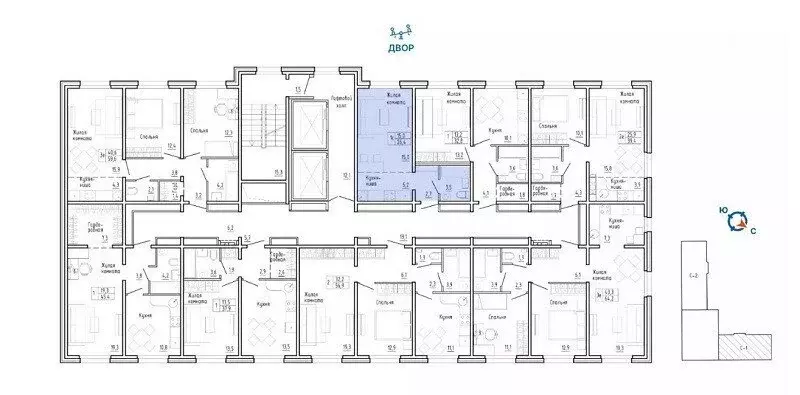 Квартира-студия: Киров, Чистопрудненская улица, 17 (32.8 м) - Фото 1