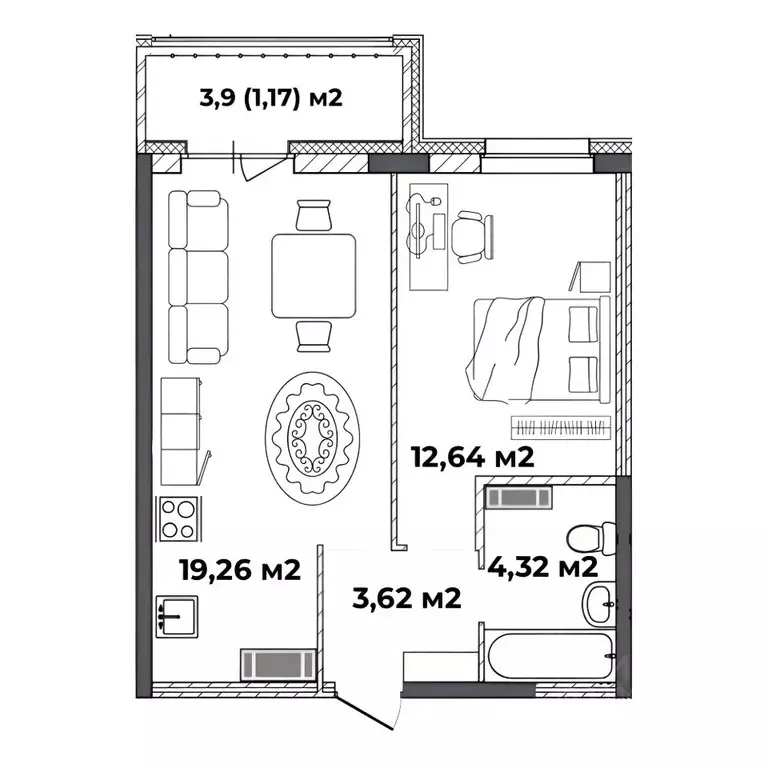 1-к кв. Ярославская область, Ярославль ул. Старая Костромская, 4 ... - Фото 1